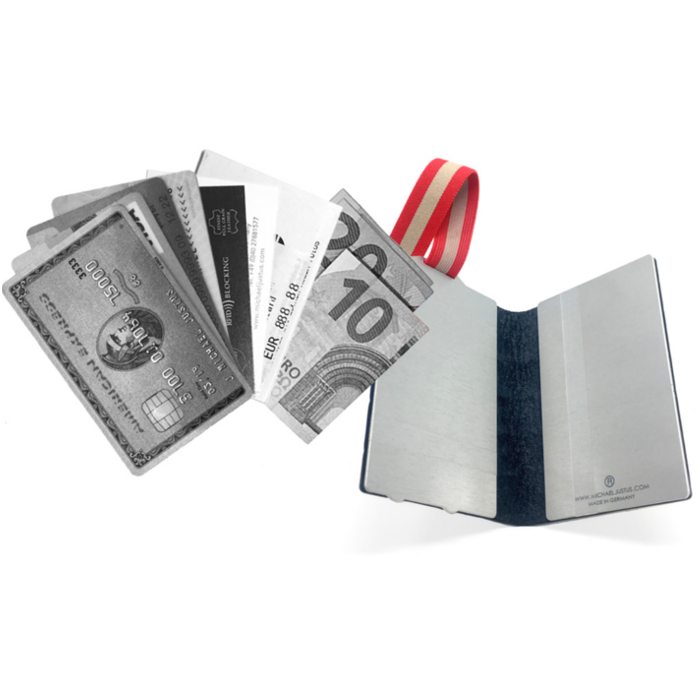 Q7 Wallet RFID houder - WEAVE Zwart & Rood