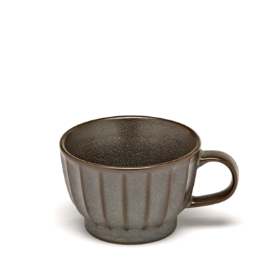 Tasse à expresso avec soucoupe Surface - Indi Grey